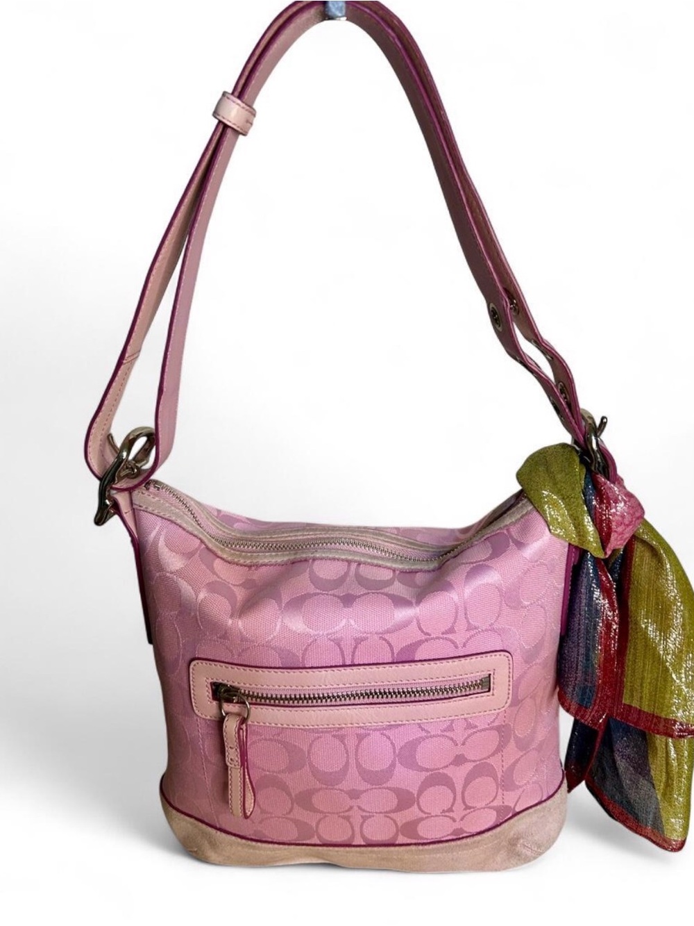 Coach Vintage Soho East West Convertible Bag 9362 and Coach Scarf - Picture 4 of 10